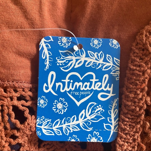 Free People Sydney Crochet Bralette in Terracotta - Picture 6 of 7